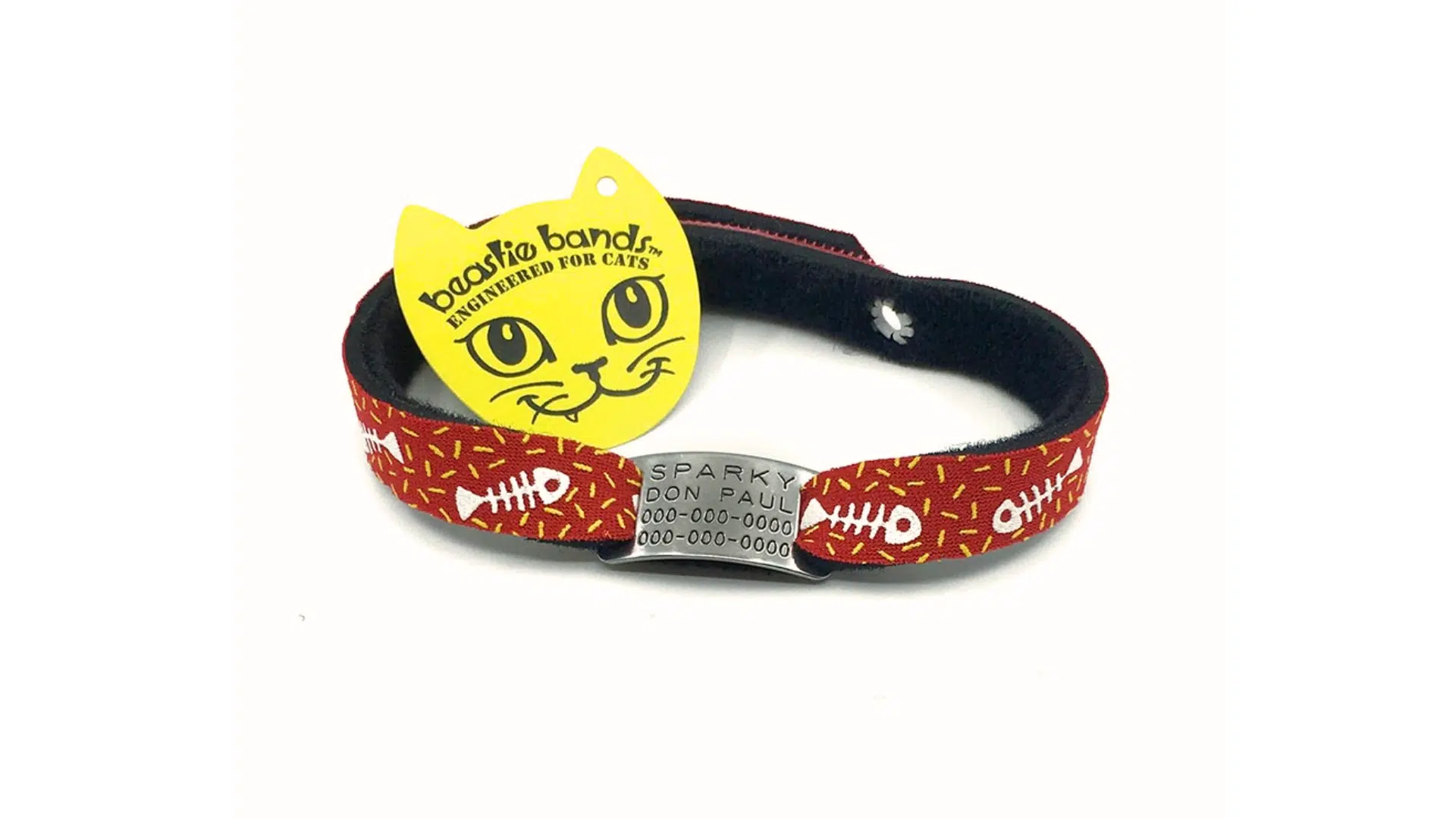 11. Beastie Bands Super Soft Stretch Breakaway Cat Collar