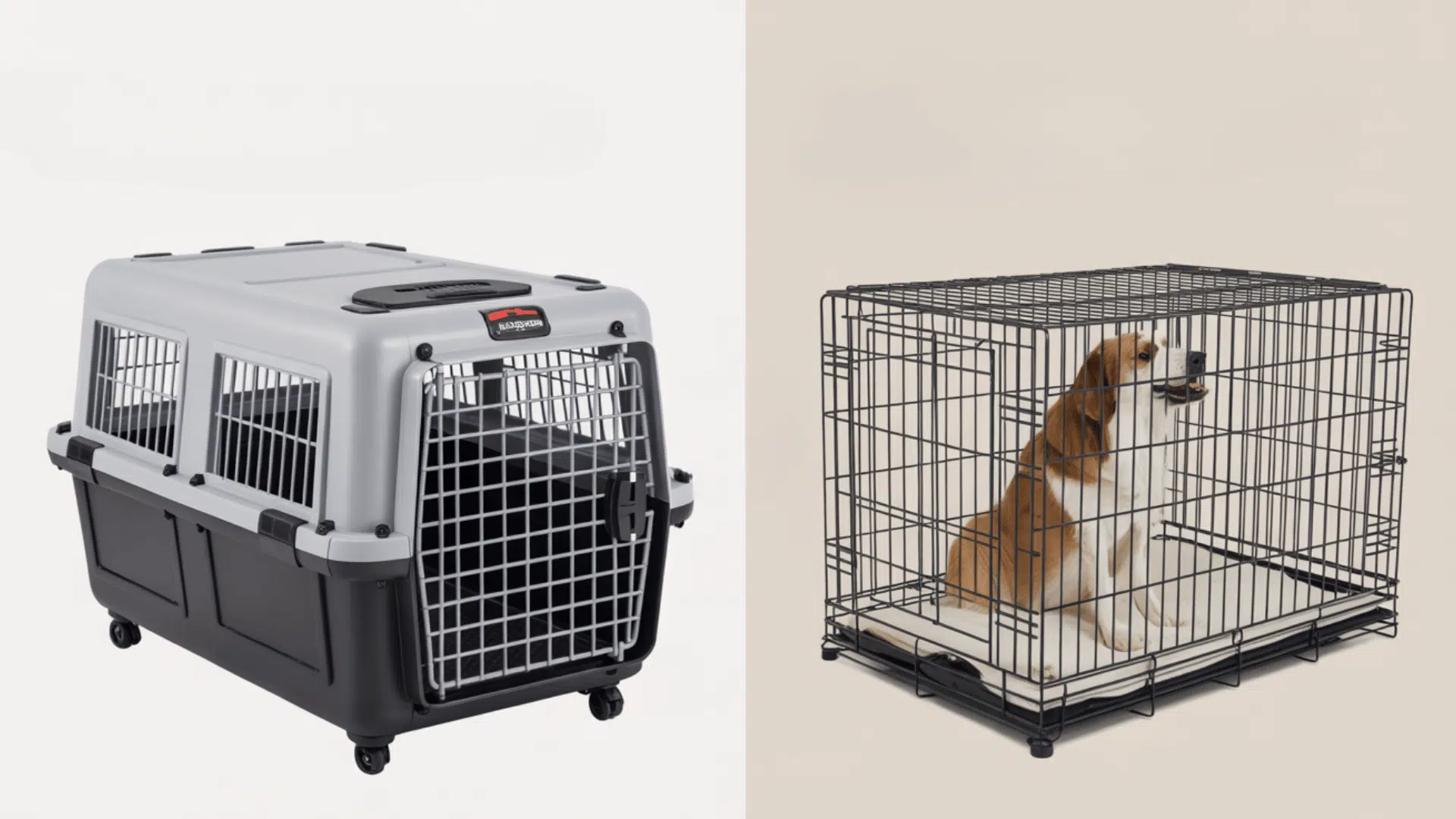 home vs travel crate
