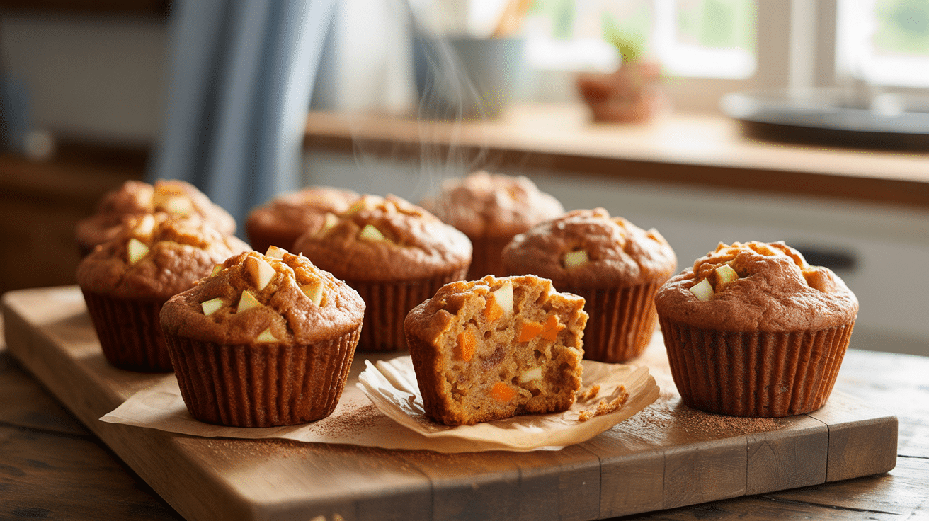 Carrot Apple Muffins