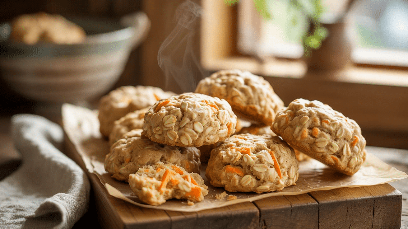 Carrot and Oat Biscuits