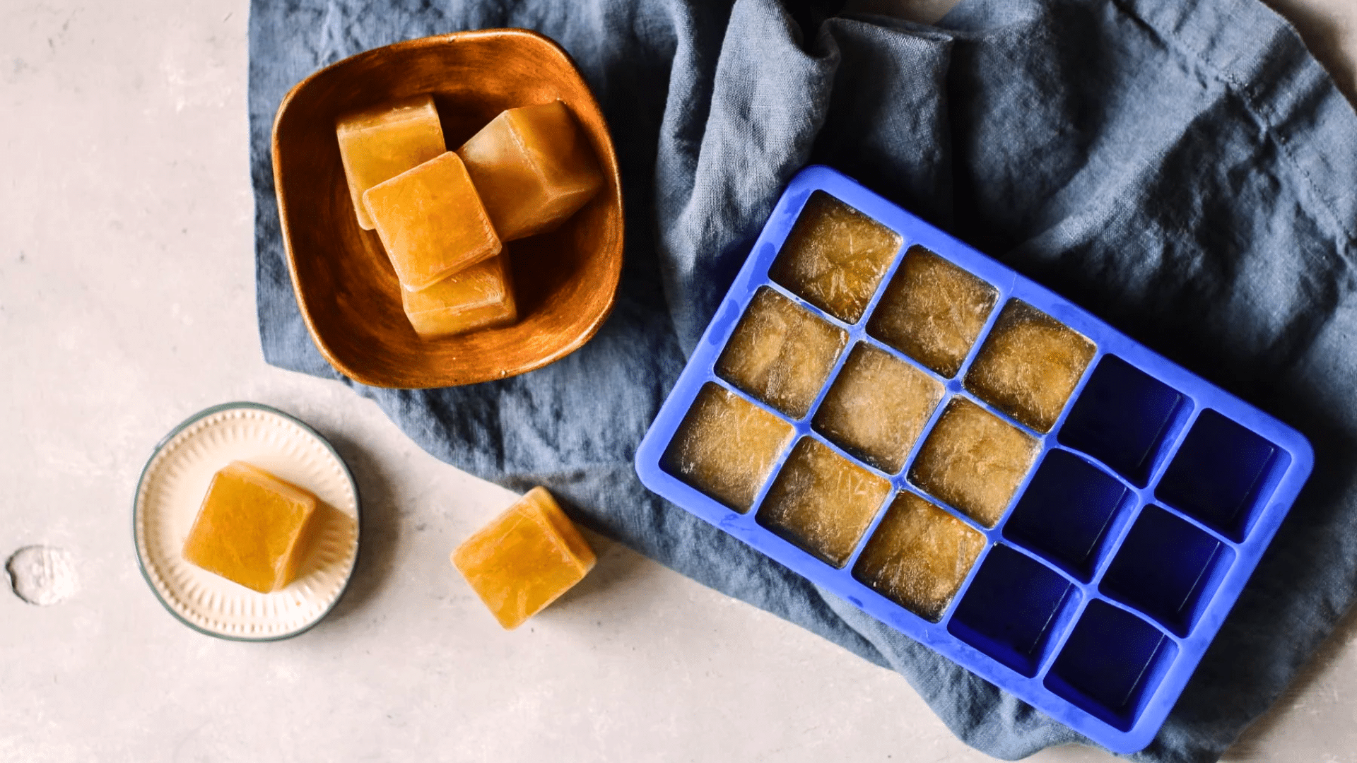 Chicken Broth Ice Cubes