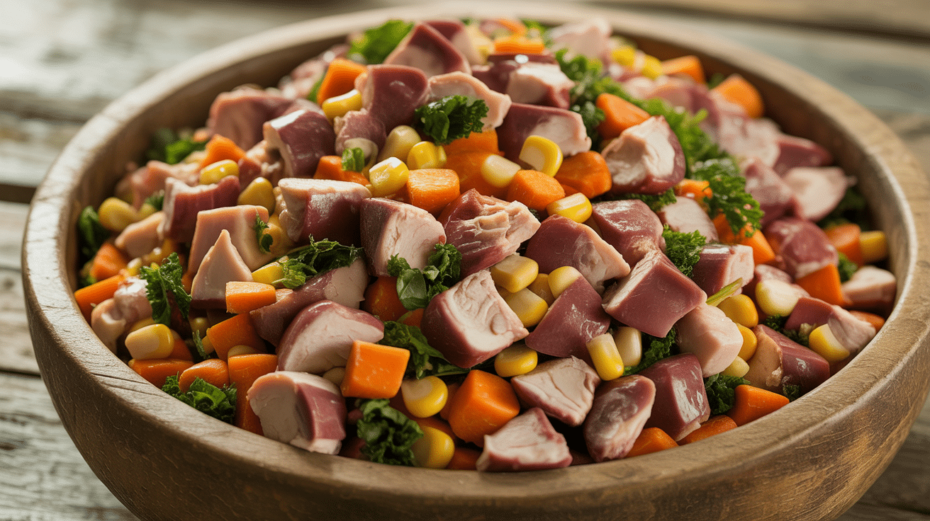 Chicken Heart and Veggie Mix