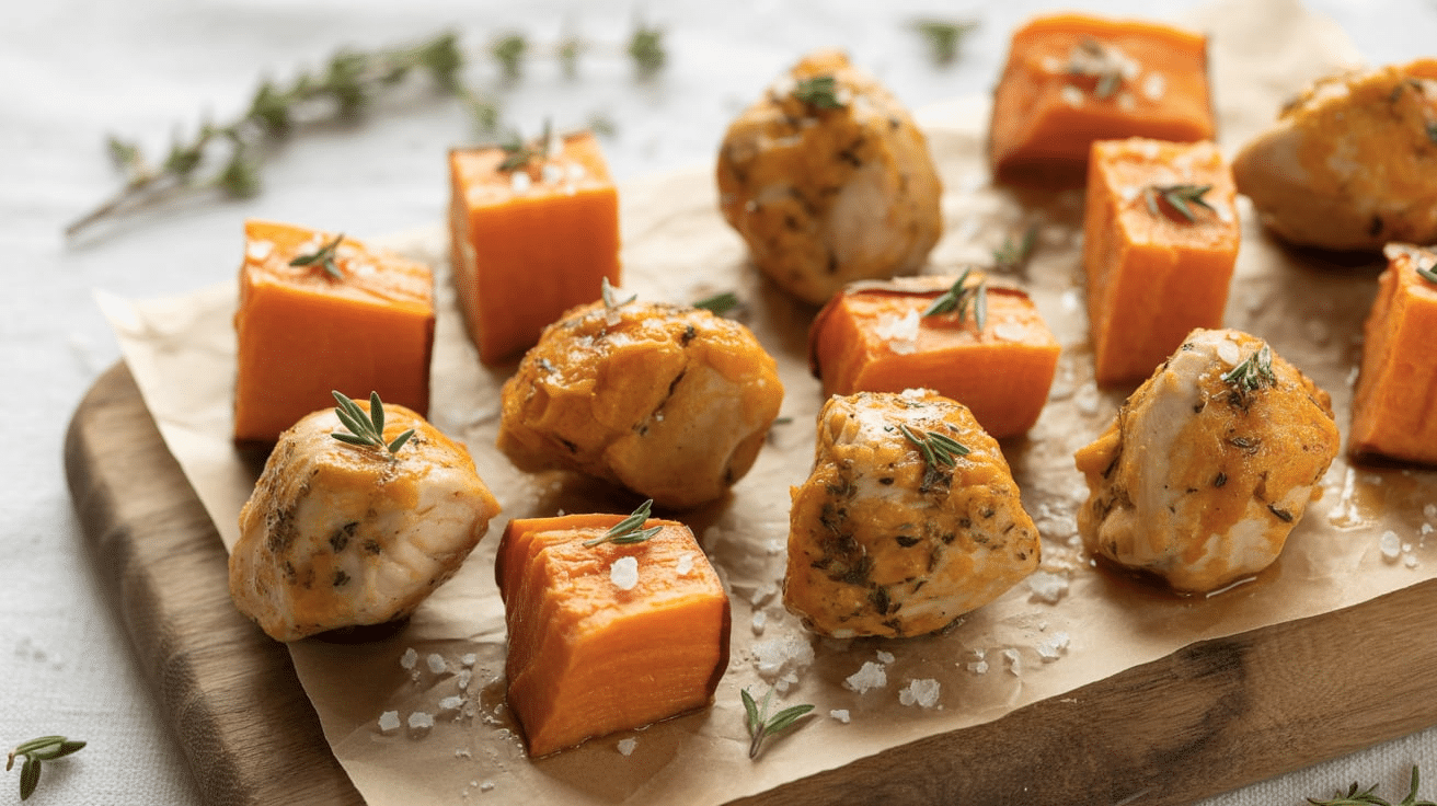 Chicken and Sweet Potato Bites