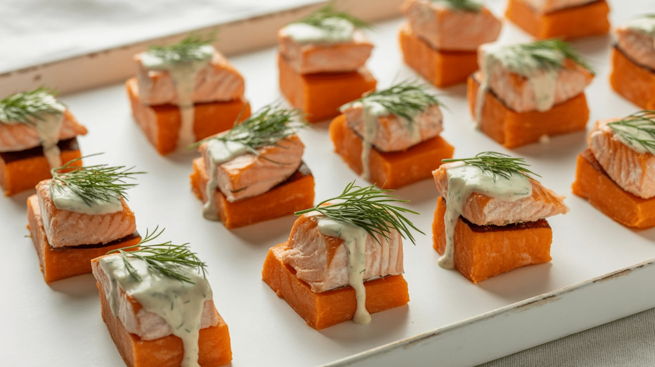 Salmon and Sweet Potato Bites