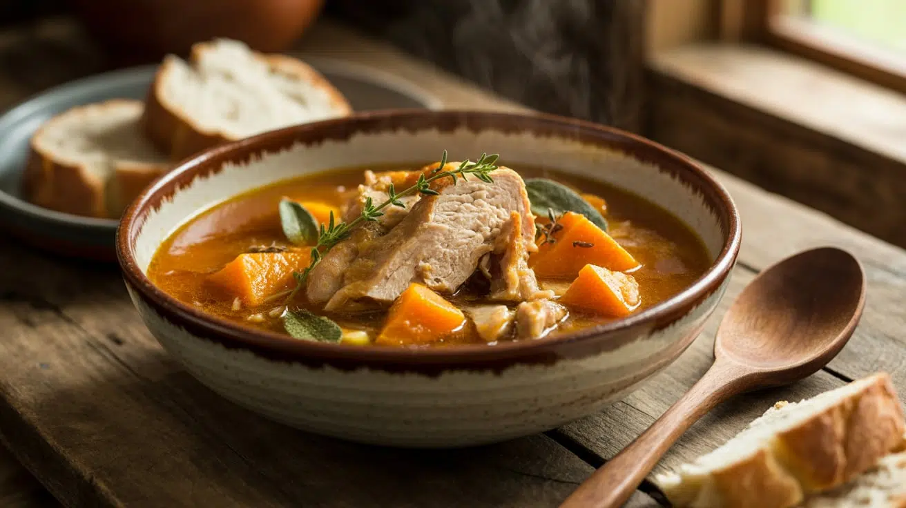Turkey and Pumpkin Stew