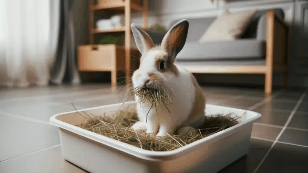 how to litter train a rabbit featured image