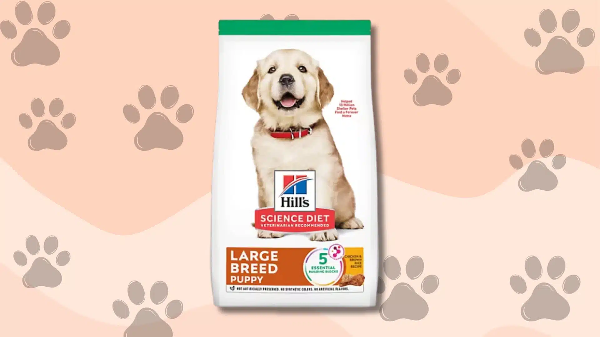 Hill’s Science Diet Puppy food bag designed for healthy growth and balanced nutrition for puppies
