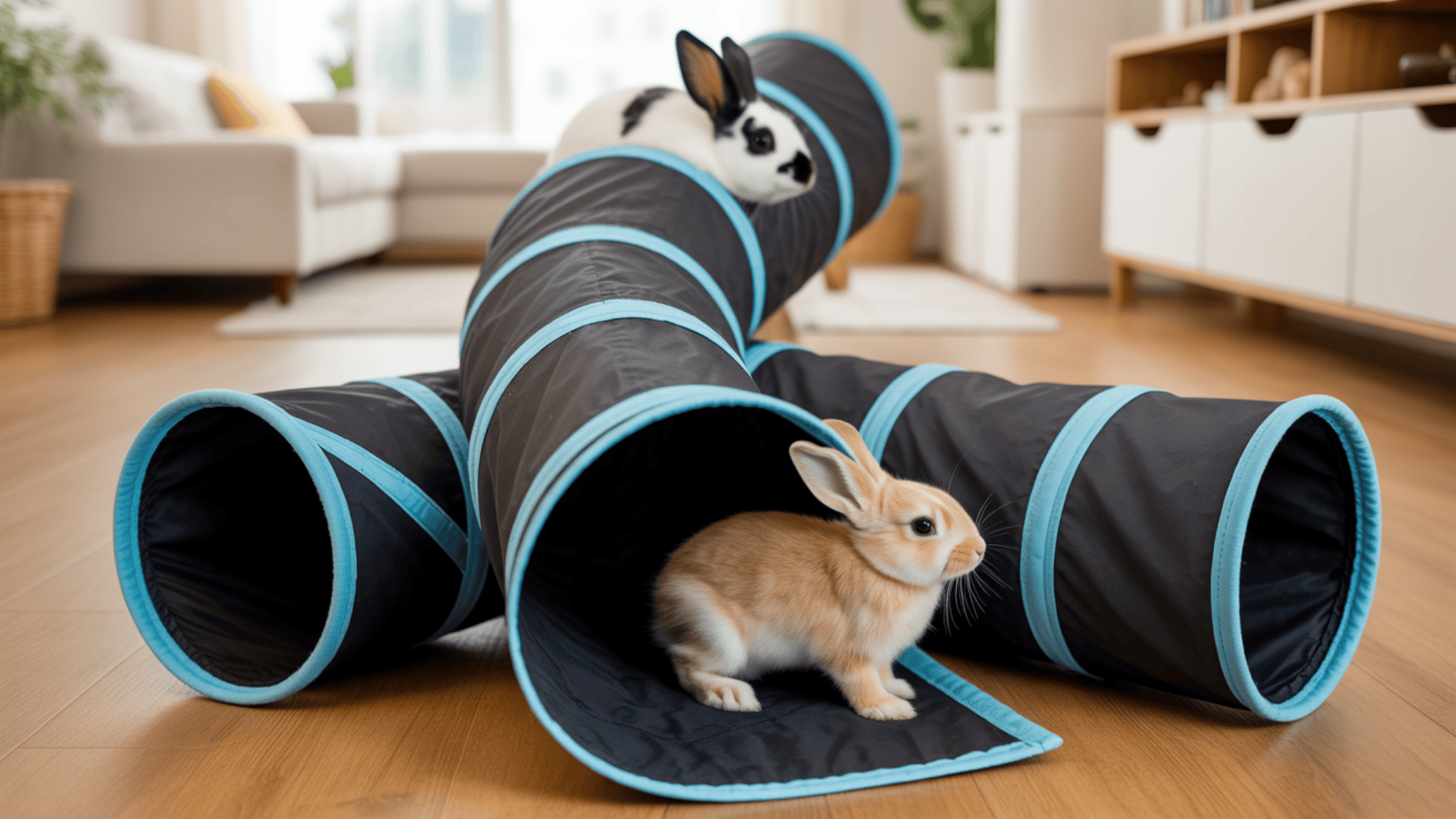 collapsible rabbit tunnel