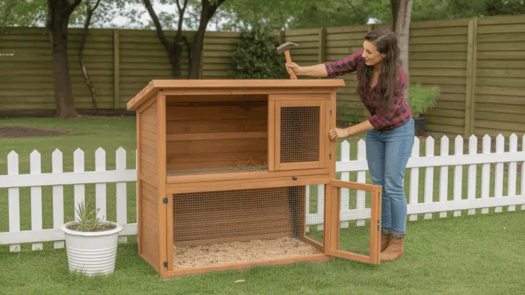 diy rabbit hutch