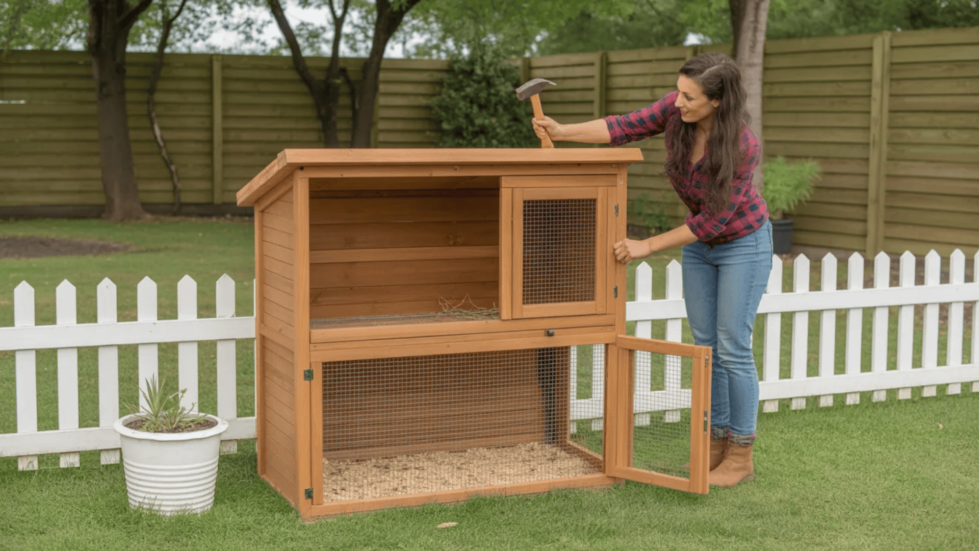 diy rabbit hutch