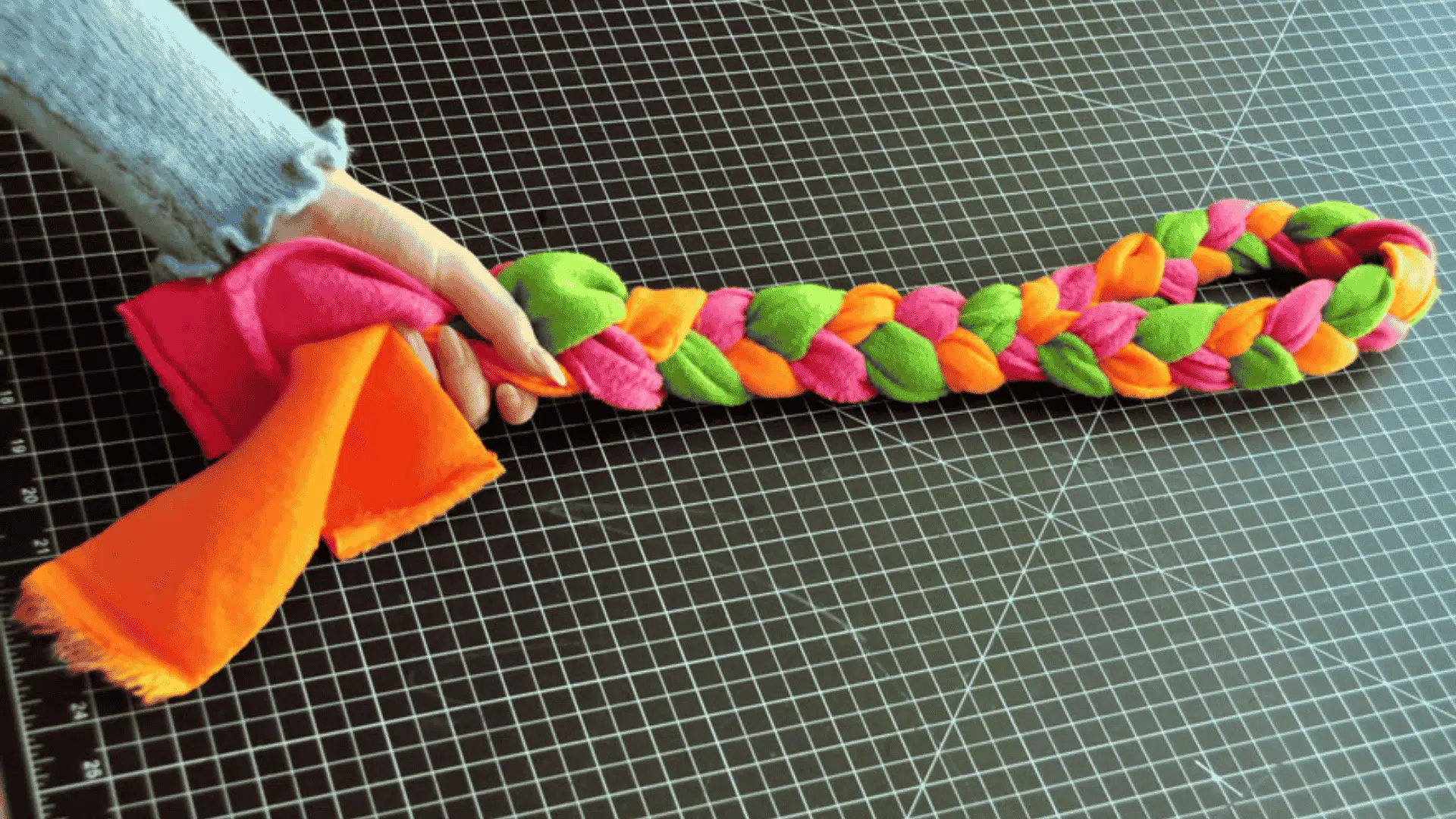 safe chew toys for dogs braided fleece rope