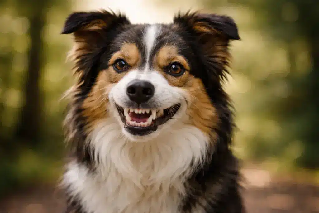 Dog teeth chattering