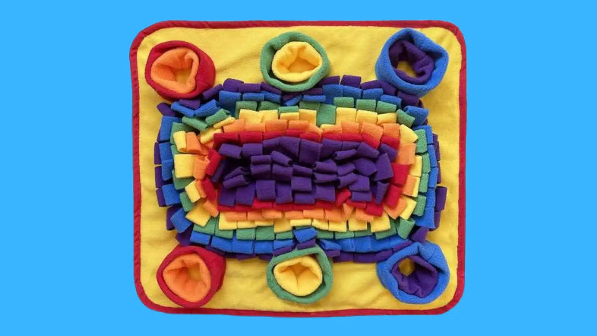 Colorful dog snuffle mat