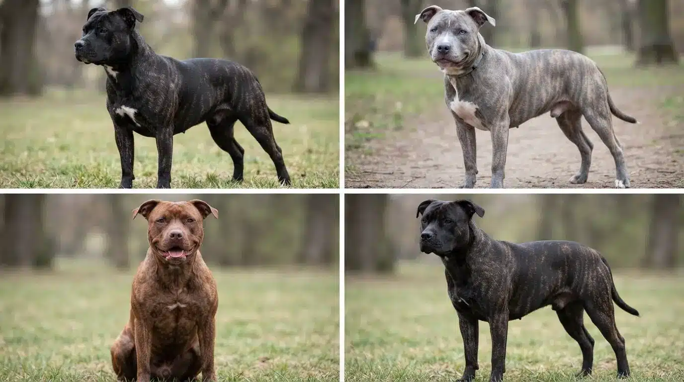 different brindle pitbull coat colors and patterns comparison