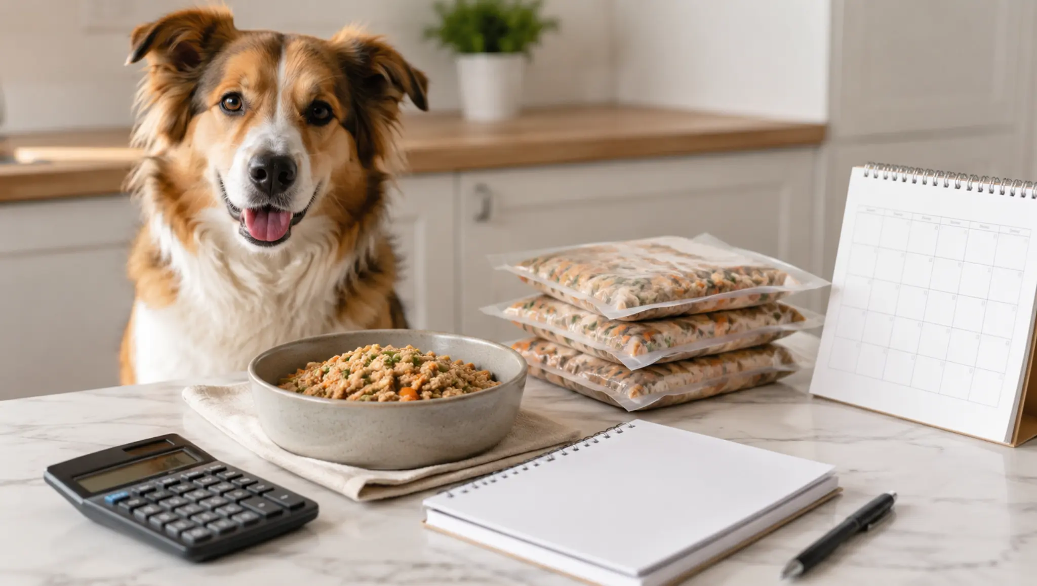 fresh dog food cost setup with dog bowl budget calculator and freezer packs for farmers dog cost review