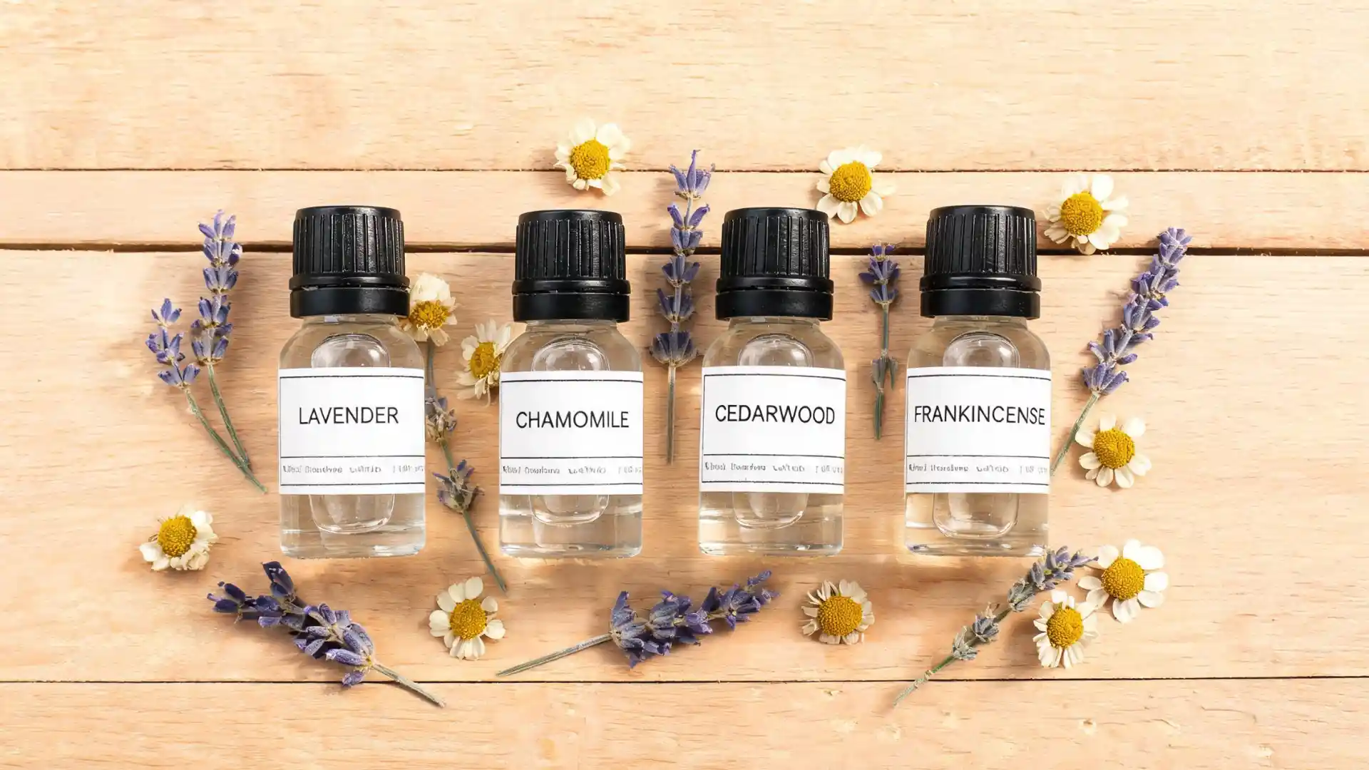 Lower-risk essential oils for cats.