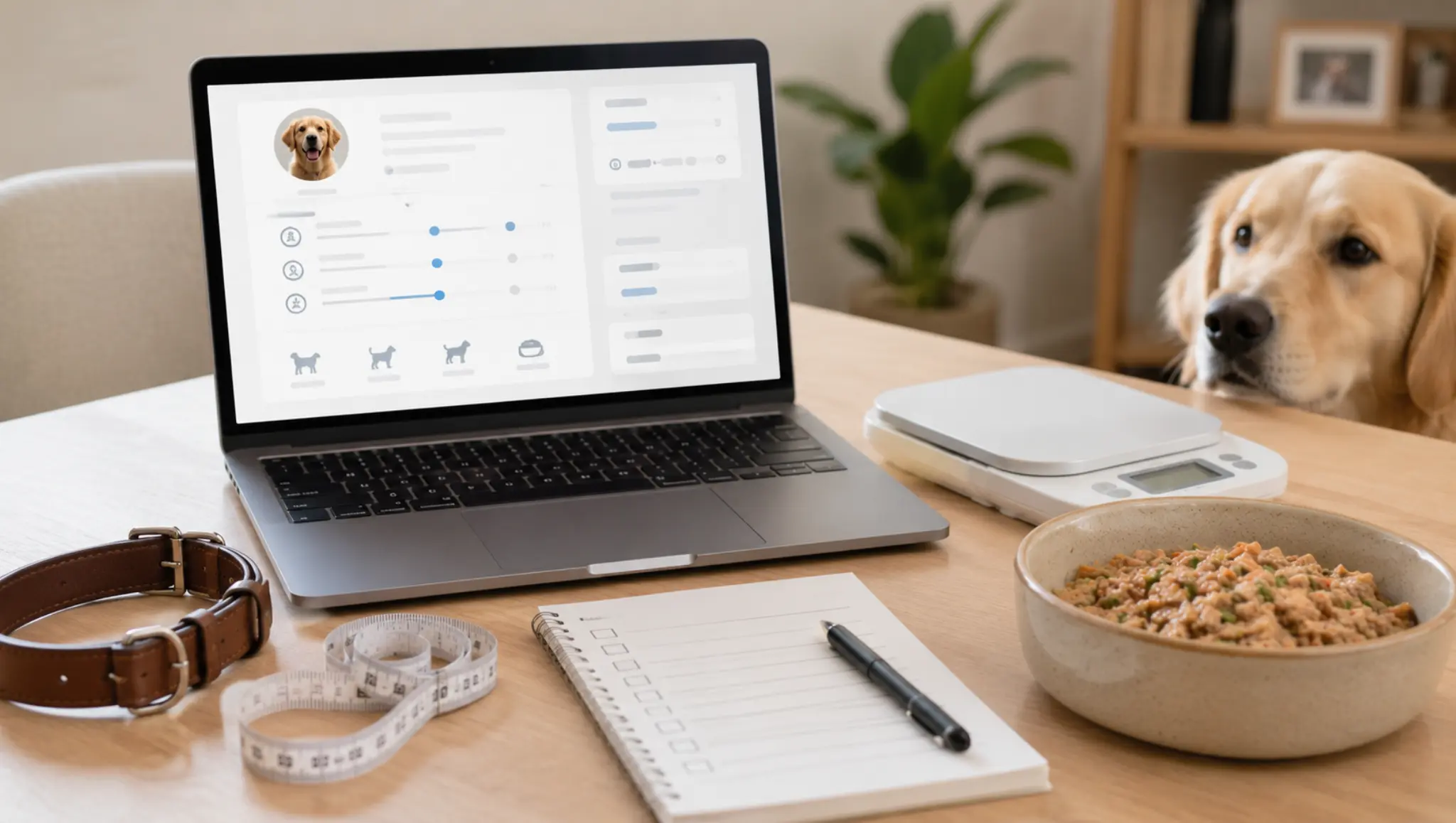 personalized dog food quote setup with laptop scale and meal bowl showing why fresh food prices change