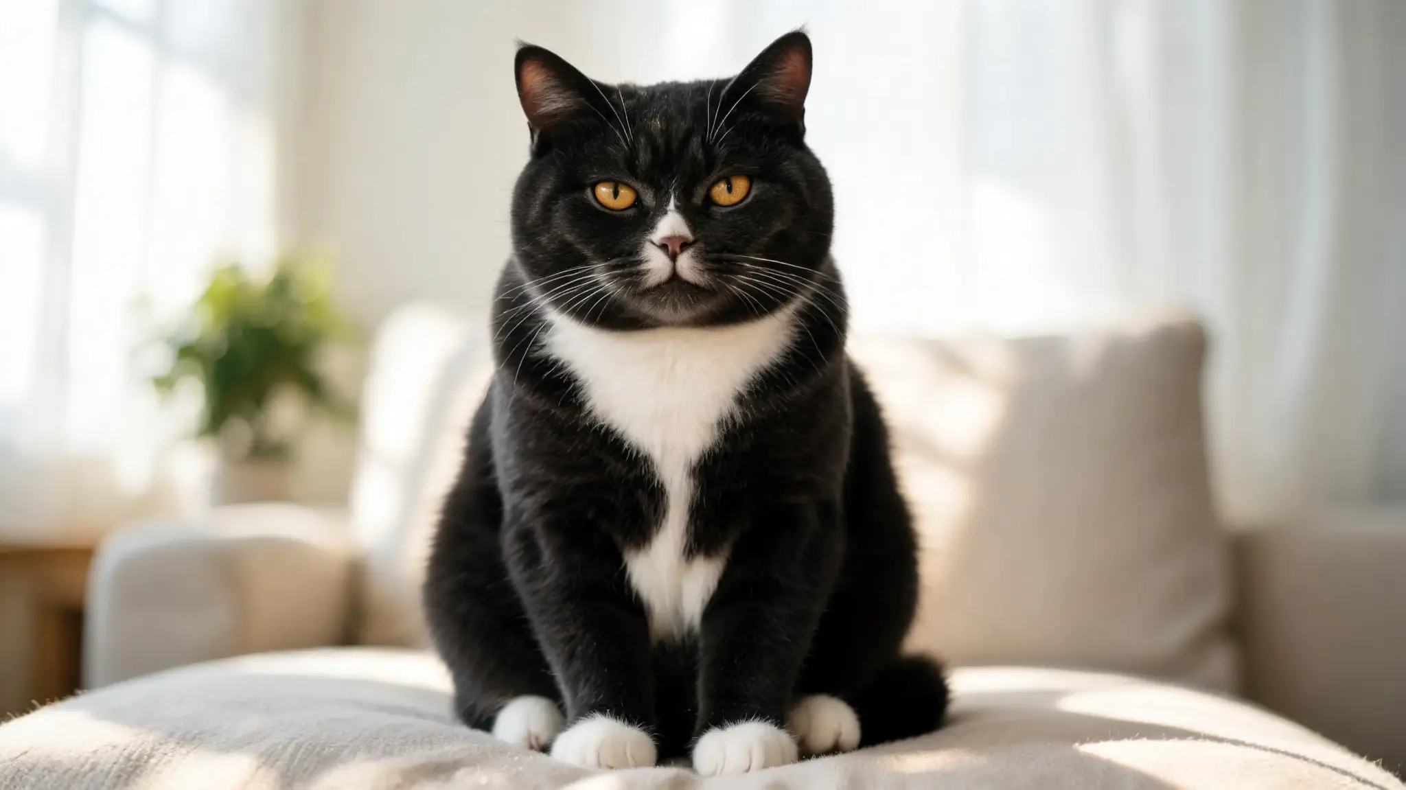 american shorthair tuxedo cat with black and white markings