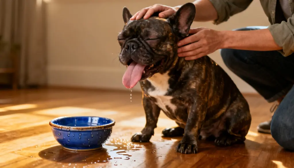french bulldog during veterinary health check showing breed related care needs