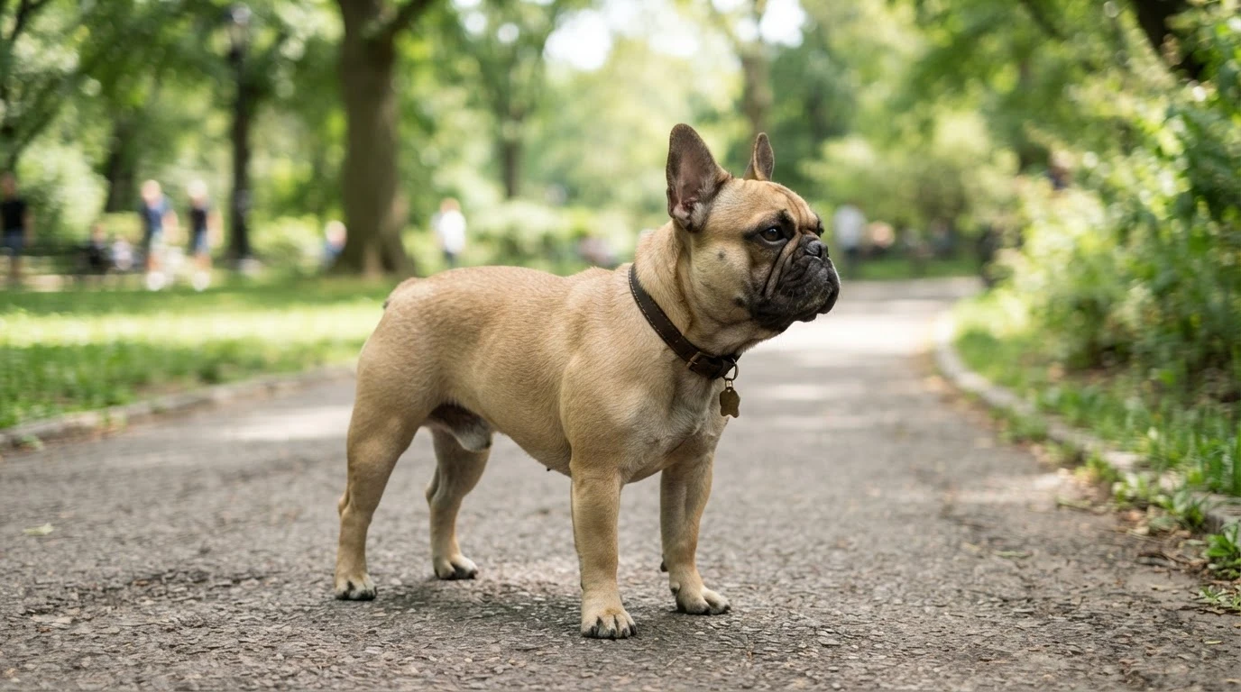french bulldog showing compact muscular build
