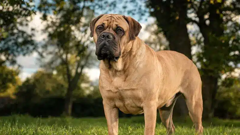 great dane giant dog breed standing outdoors with tall elegant body