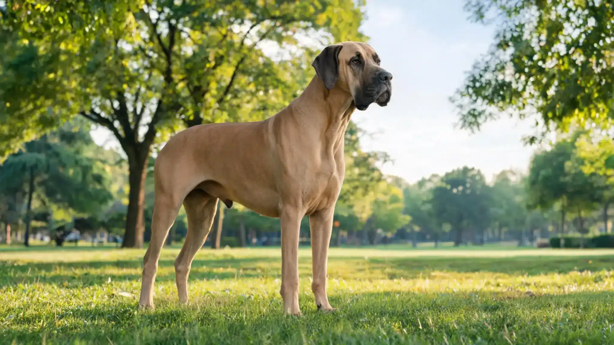 great dane tallest dog breed with elegant body and gentle nature