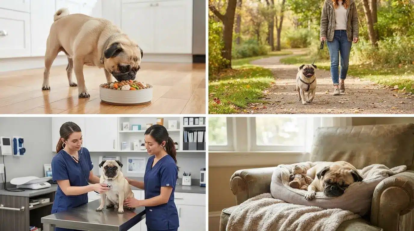 pug health factors including food exercise veterinary care and daily lifestyle habits